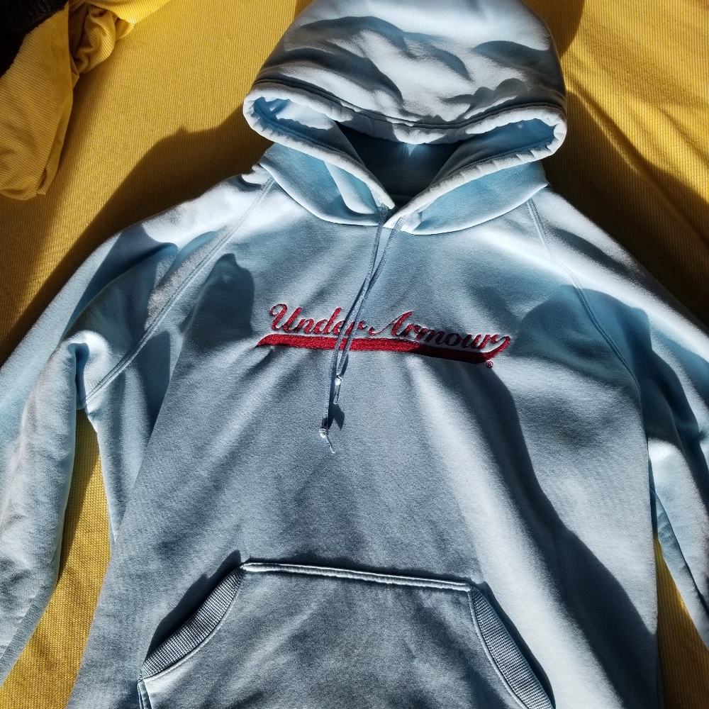 Under Armour hoodie, embroidered. Size medium